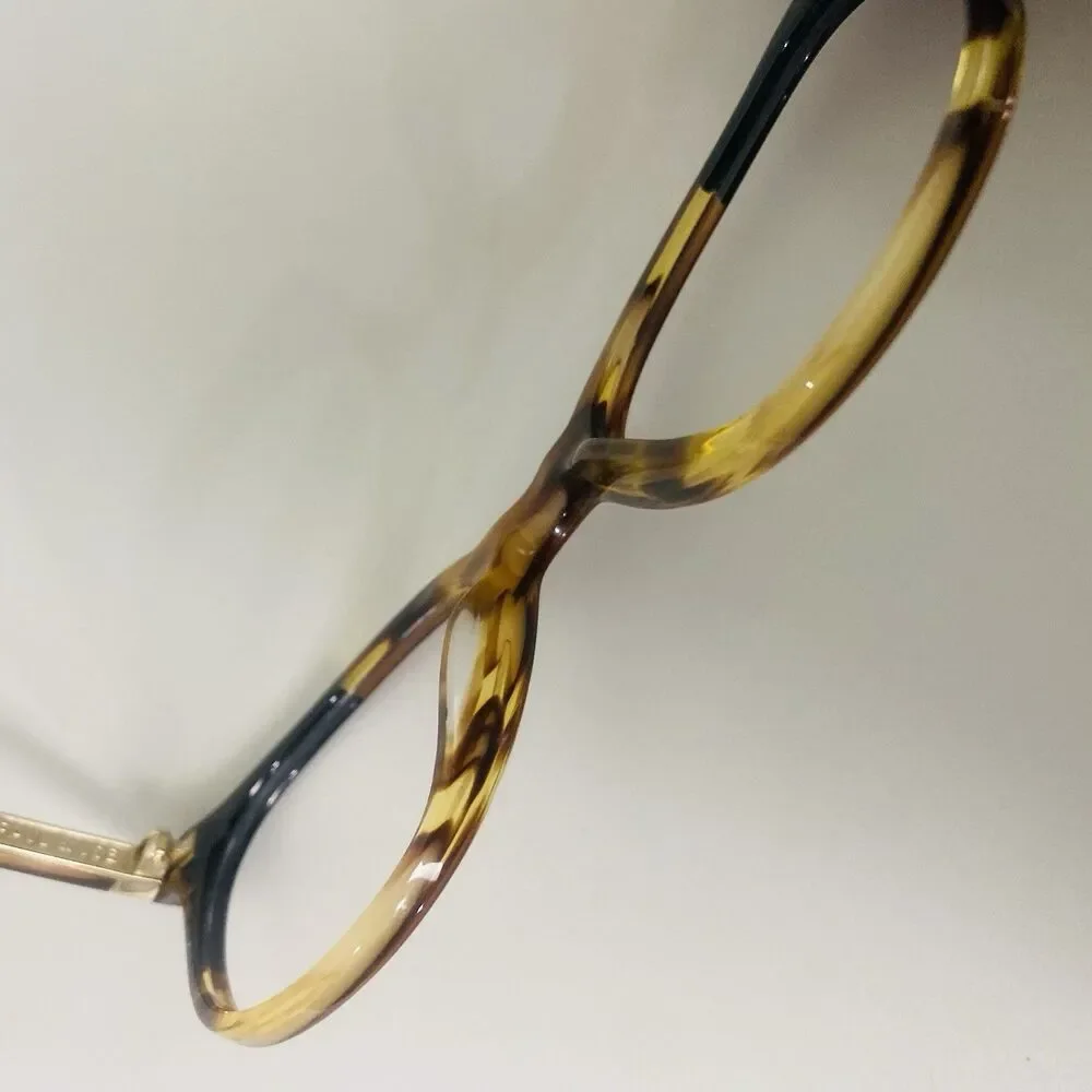Paul & Joe Seaport Eyeglasses Frames 50-18-135 Brown Tortoise Floral tip w/ case
